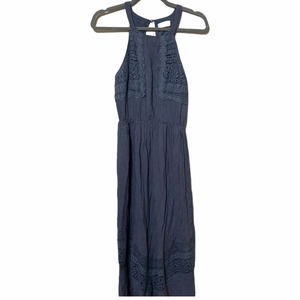 Altar'd State Chambray Maxi Dress Medium Boho